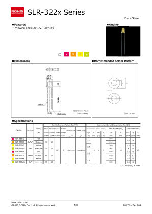SLR-322YY datasheet cover page