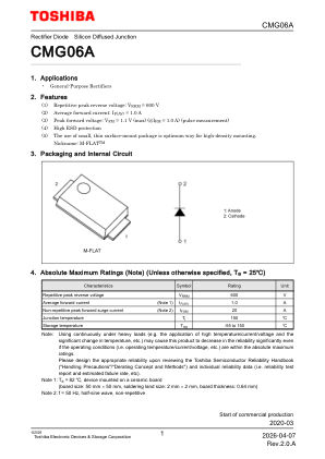 CMG06A datasheet cover page