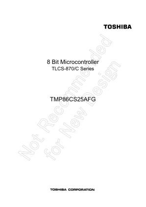 TMP86CS25AFG 数据手册首页