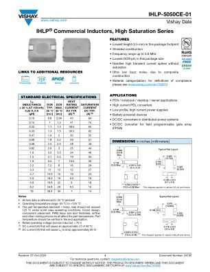 IHLP-5050CE-01 数据手册首页
