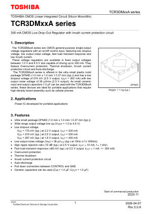 TCR3DM175A datasheet cover page