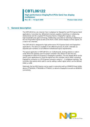 CBTL06122 datasheet cover page