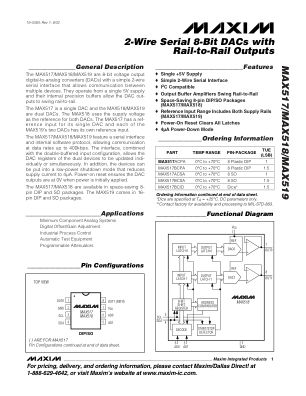 MAX517-MAX519 datasheet cover page