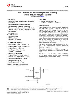 LP5904 datasheet cover page