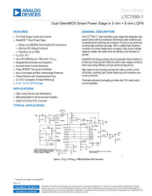 LTC7050-1 datasheet cover page