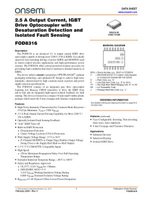 FOD8316 datasheet cover page