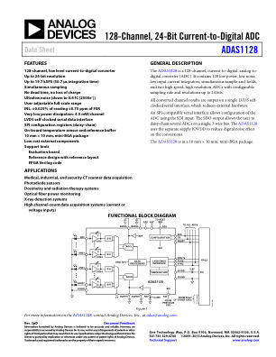 ADAS1128 数据手册首页