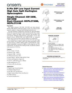 HCPL2731M 数据手册首页