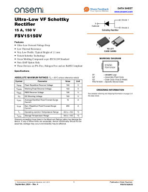 FSV15150V 数据手册首页