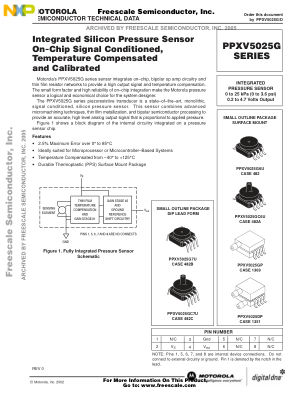 PPXV5025G datasheet cover page