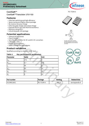 IGC090S18S1 datasheet cover page