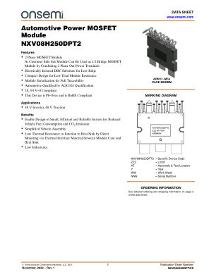 NXV08H250DPT2 datasheet cover page