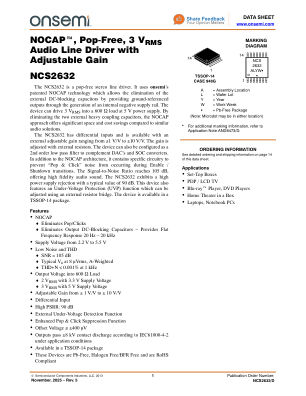 NCS2632 datasheet cover page
