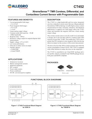 CT452 datasheet cover page