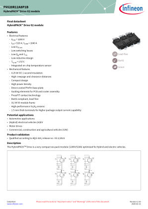 FS520R12A8P1B datasheet cover page