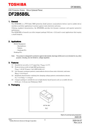 DF2B5BSL 数据手册首页