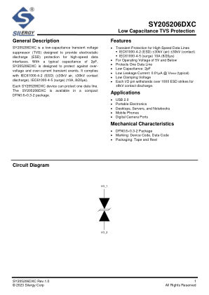 SY205206DXC 数据手册首页