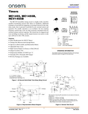 MC1455 数据手册首页