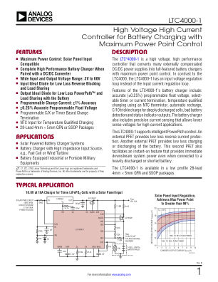 40001FA datasheet cover page