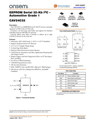 CAV24C32 数据手册首页