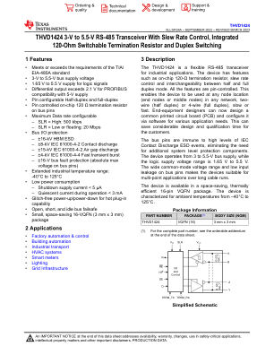 THVD1424 datasheet cover page