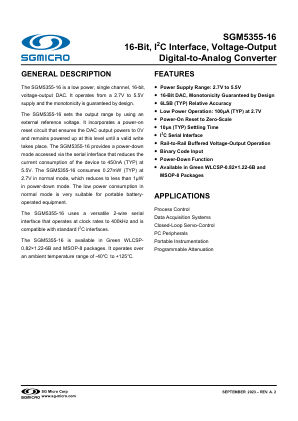 SGM5355-16 datasheet cover page