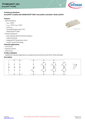 FP100R12N2T7-B11 datasheet cover page