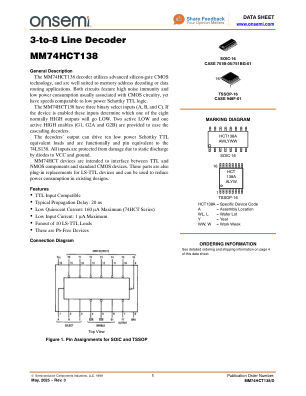 MM74HCT138 数据手册首页