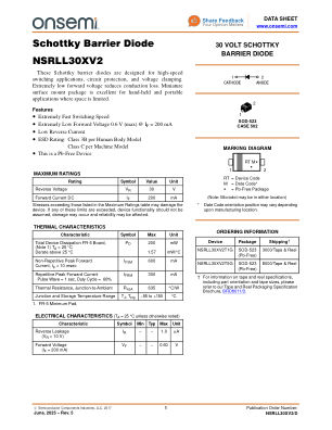 NSRLL30XV2 数据手册首页