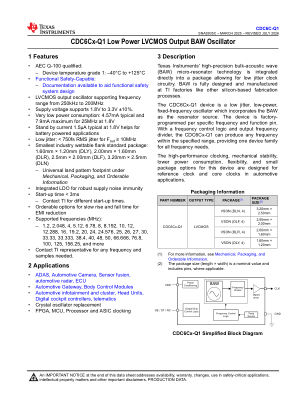 CDC6C-Q1 datasheet cover page