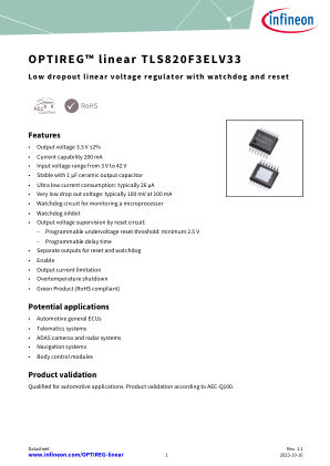 TLS820F3ELV33 datasheet cover page