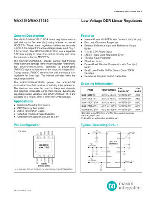 MAX1510 datasheet cover page