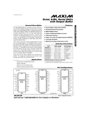 MAX528-MAX529 数据手册首页