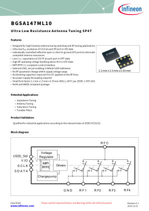 BGSA147ML10 datasheet cover page