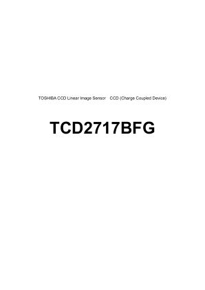 TCD2717BFG datasheet cover page