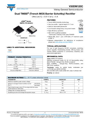 V30DM120C 数据手册首页
