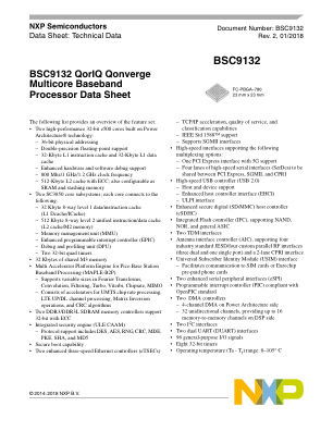 BSC9132 数据手册首页