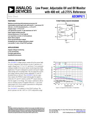 ADCMP671 数据手册首页