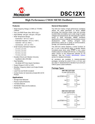 DSC1201CA3-PROG 数据手册首页