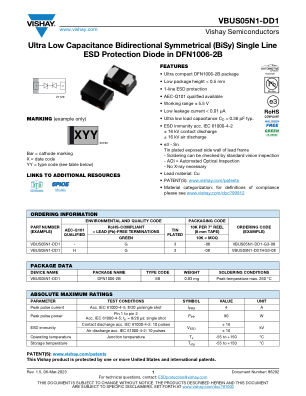 VBUS05N1-DD1 数据手册首页