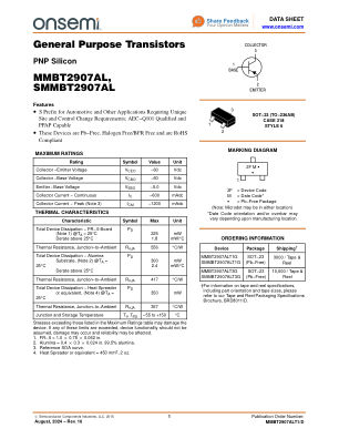 MMBT2907ALT1 数据手册首页