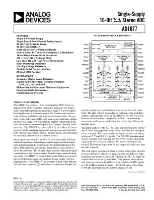 AD1877 数据手册首页