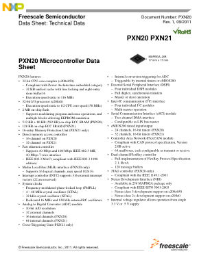 PXN20 数据手册首页