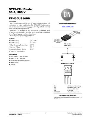 FFH30US30DN datasheet cover page