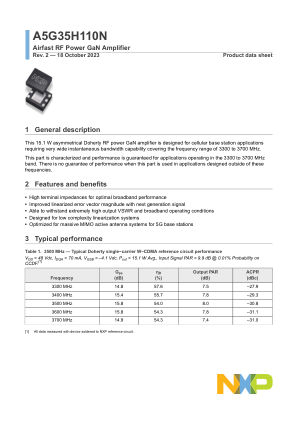 A5G35H110N datasheet cover page