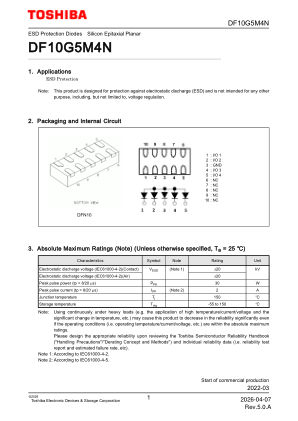 DF10G5M4N 数据手册首页