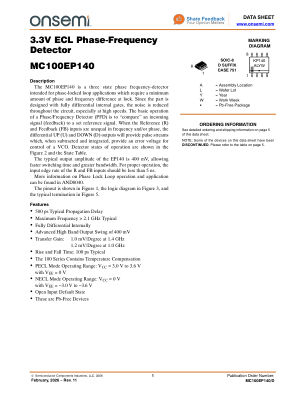 MC100EP140 datasheet cover page