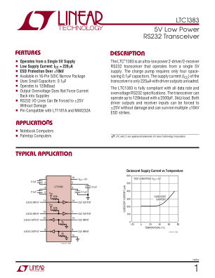 1383FA datasheet cover page