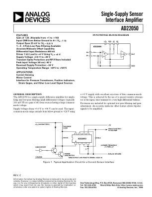 AD22050 datasheet cover page