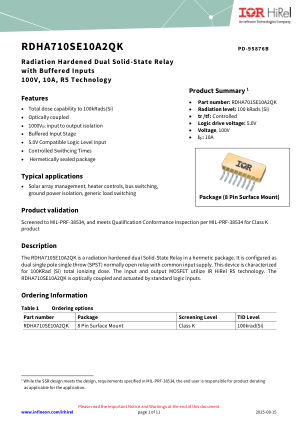 RDHA710SE10A2QK datasheet cover page